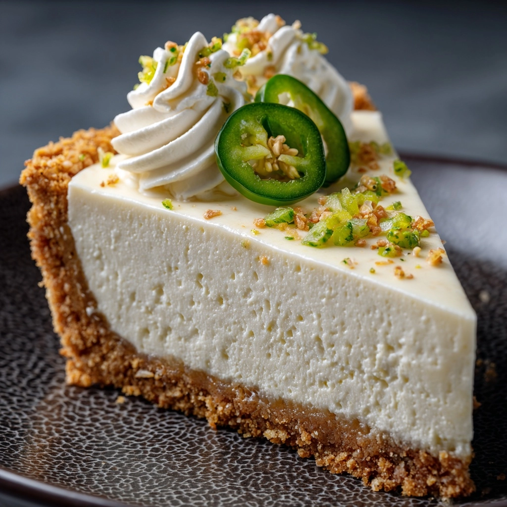 Jalapeño Lime Cheesecake: A Spicy Twist on a Classic Dessert Recipe - Recipe Image