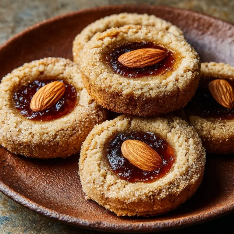 Italian Almond and Honey Thumbprint Cookies Recipe