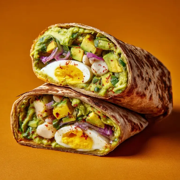 Avocado Egg Salad Roll-Ups Recipe