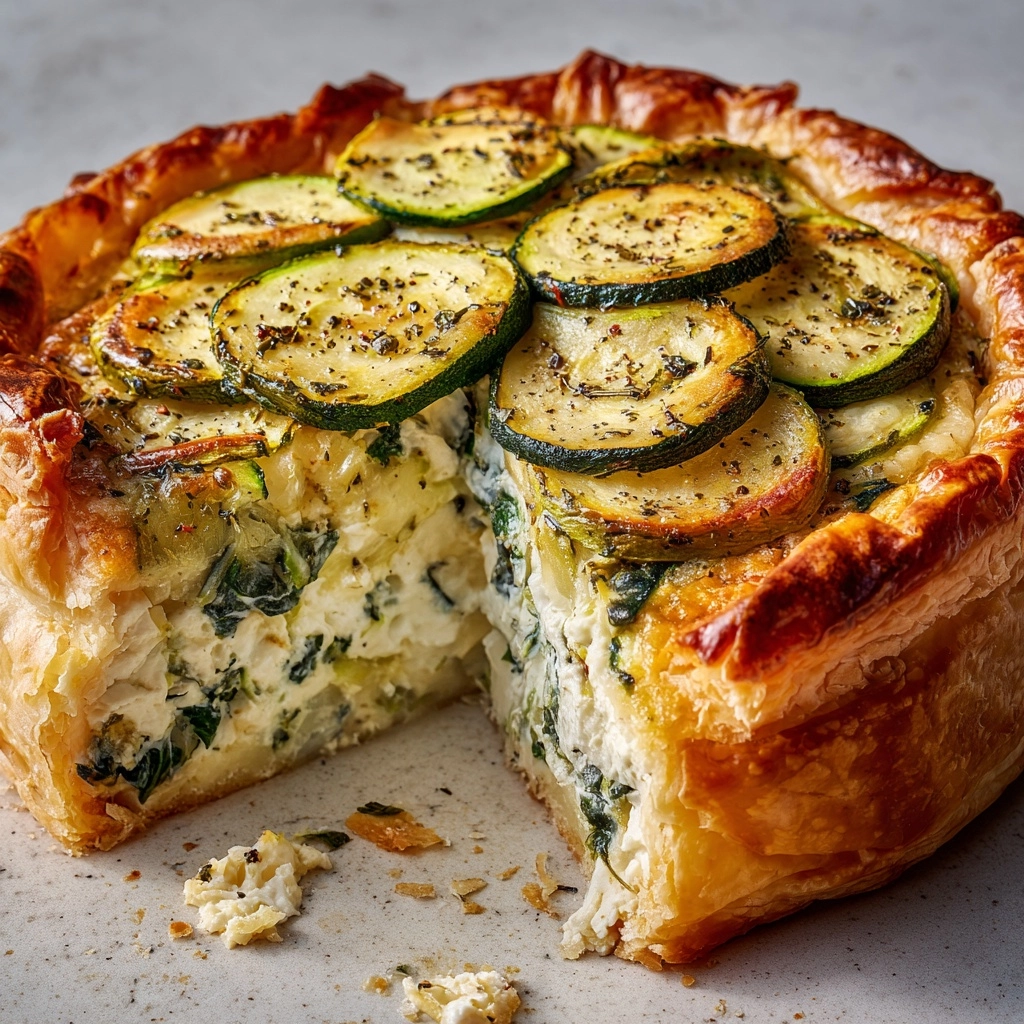 Zucchini and Spinach Pie Recipe - Recipe Image