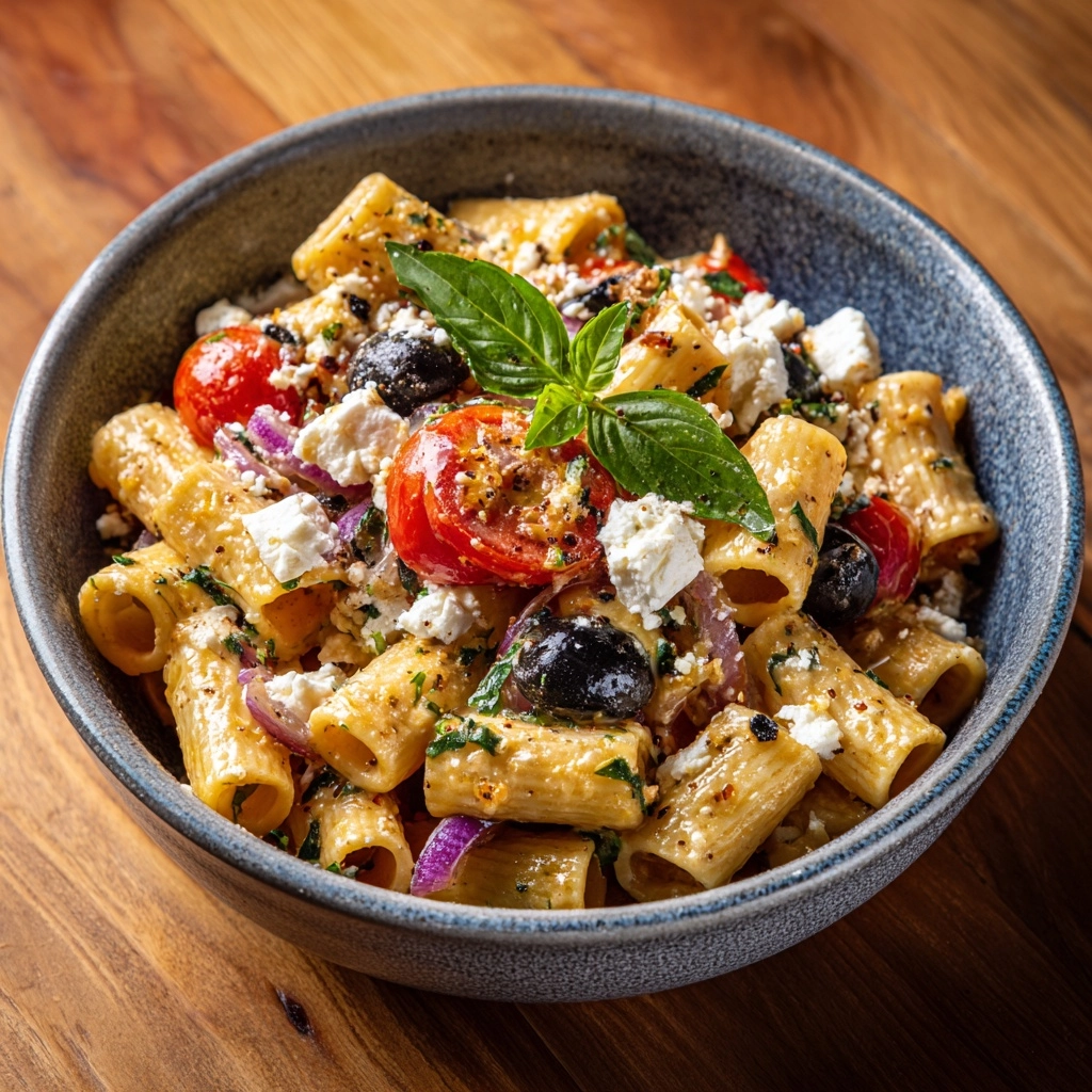 Greek Pasta Salad Recipe - Recipe Image