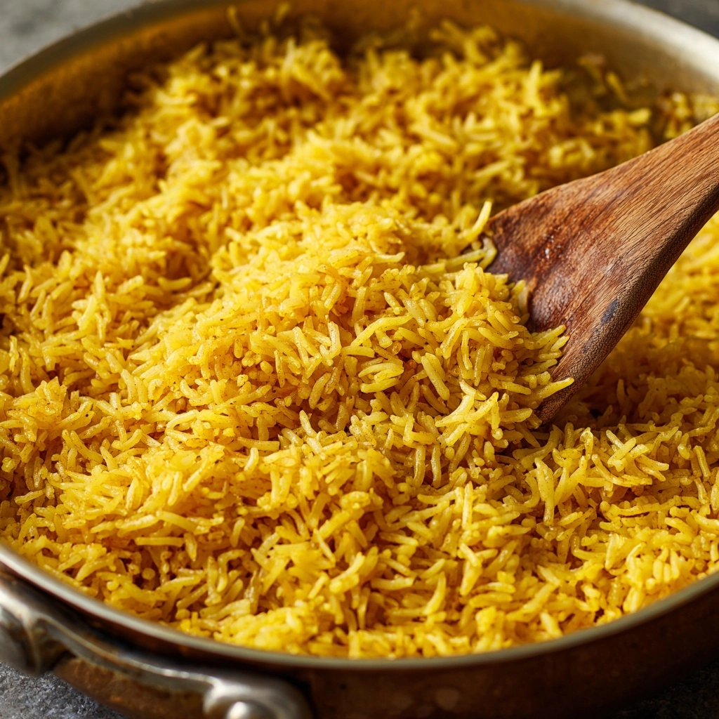 Garlic Turmeric Rice Recipe - Recipe Image