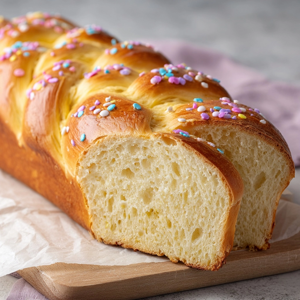 Italian Ricotta Easter Bread Recipe - Recipe Image