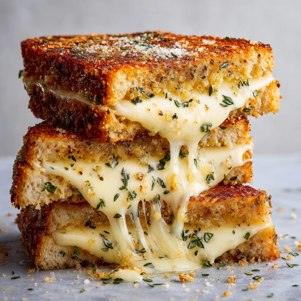 Garlic Bread Grilled Cheese Recipe That’ll Blow Your Mind Recipe - Recipe Image
