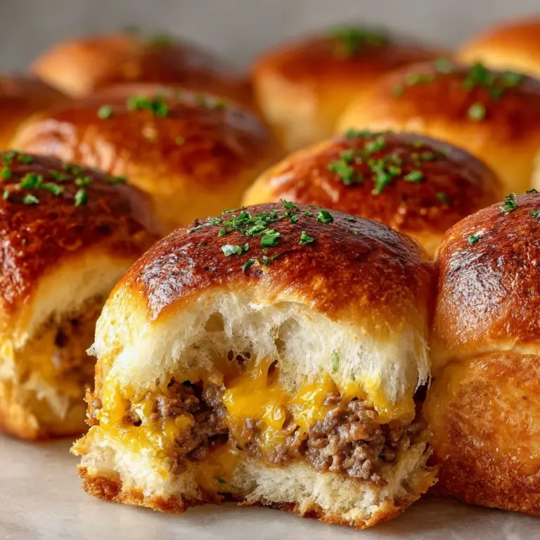 Garlic Parmesan Cheeseburger Bombs Recipe