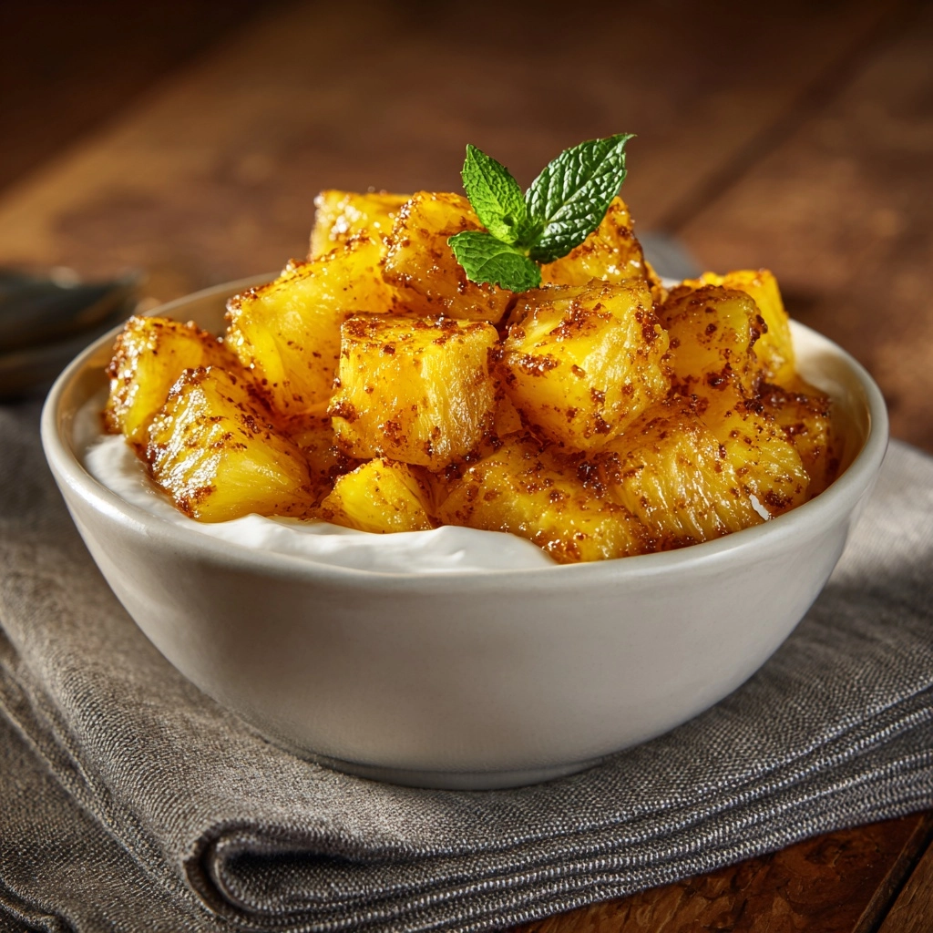 Cinnamon Fried Pineapple Recipe - Recipe Image