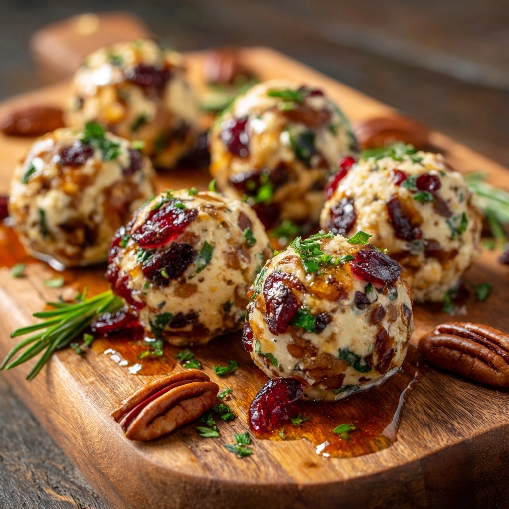 Cranberry Pecan Goat Cheese Balls Recipe - Recipe Image