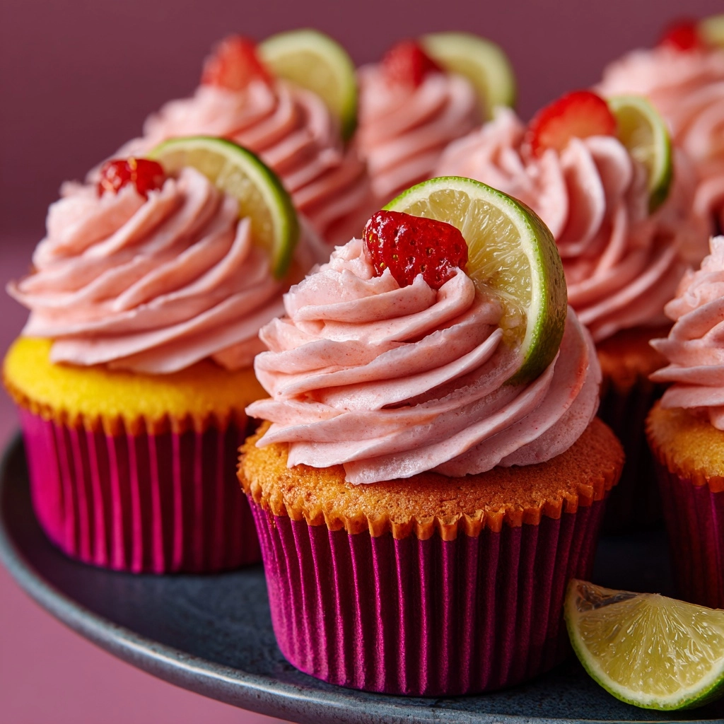 Irresistible Strawberry Mango Margarita Cupcakes Recipe - Recipe Image