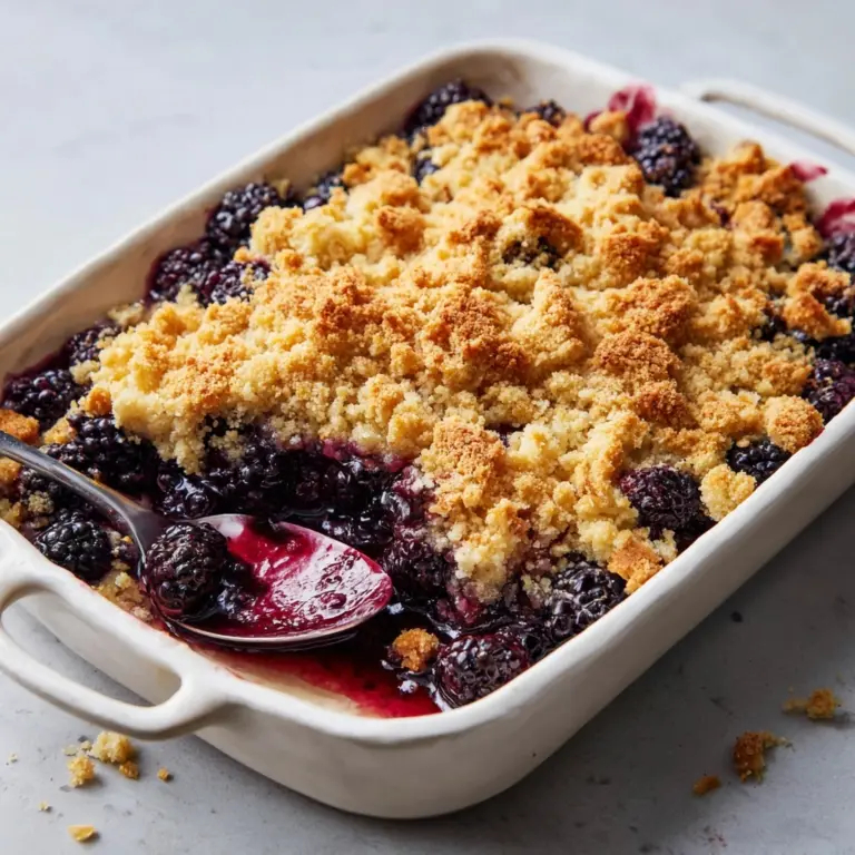 Blueberry Crisp Recipe