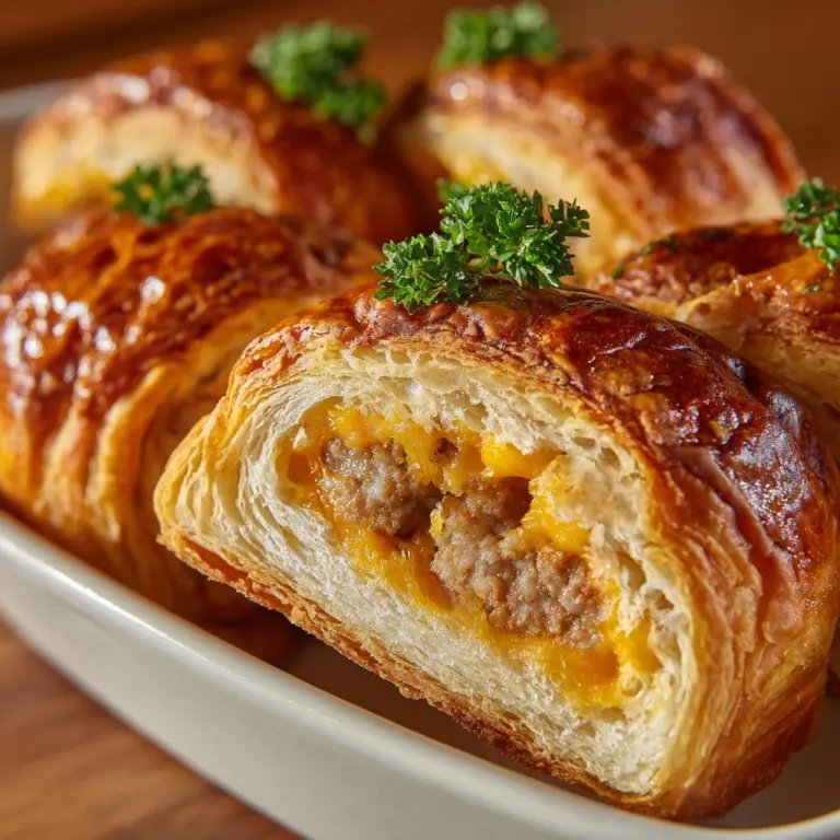 itle: Breakfast Sausage Crescent Rolls Recipe