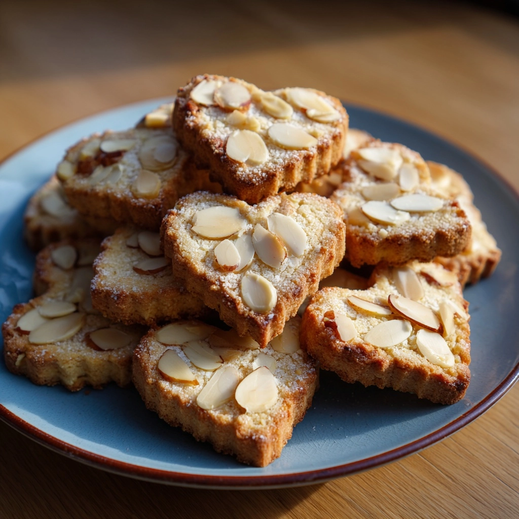 Almond Heart Cookies Recipe - Recipe Image