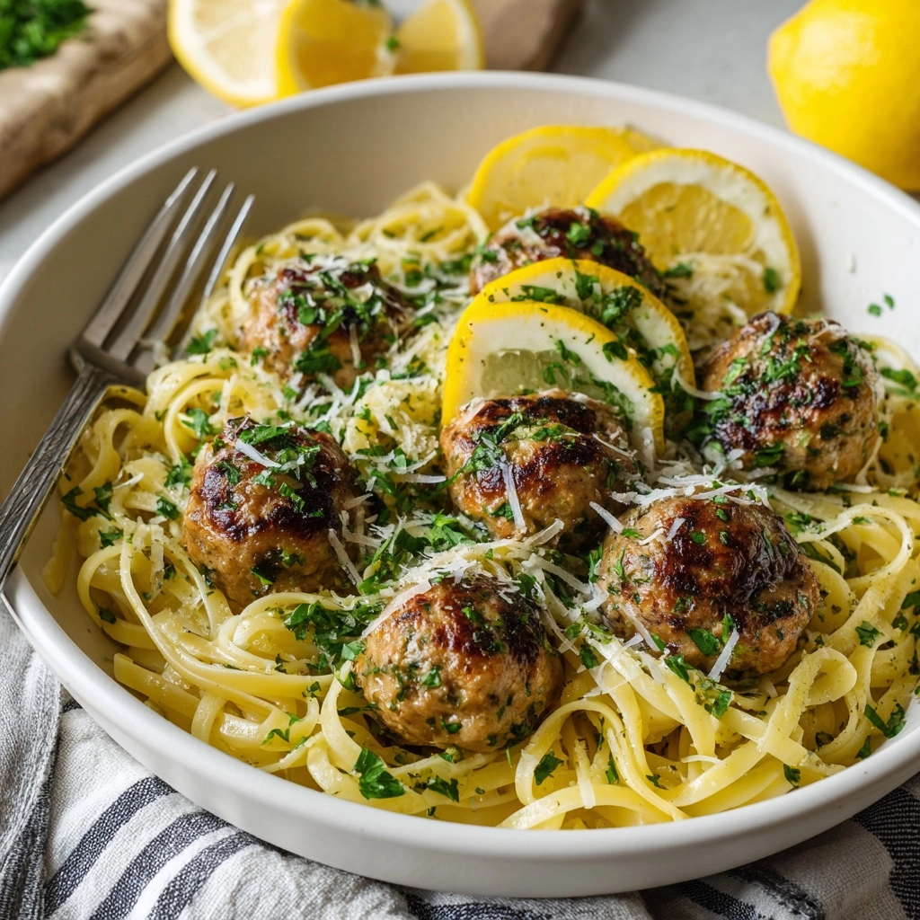 Chicken Piccata Meatballs Recipe - Recipe Image