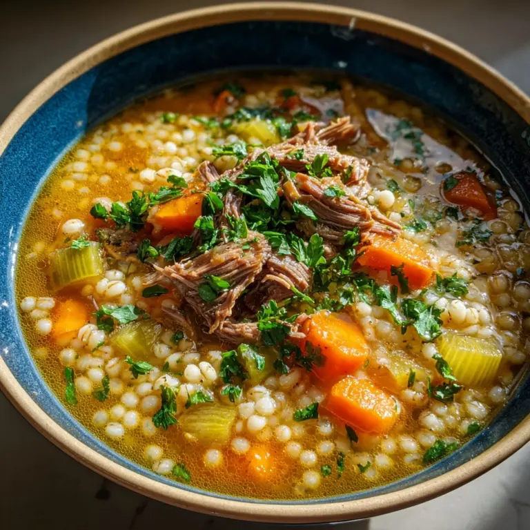 Hearty Beef and Barley Soup Recipe