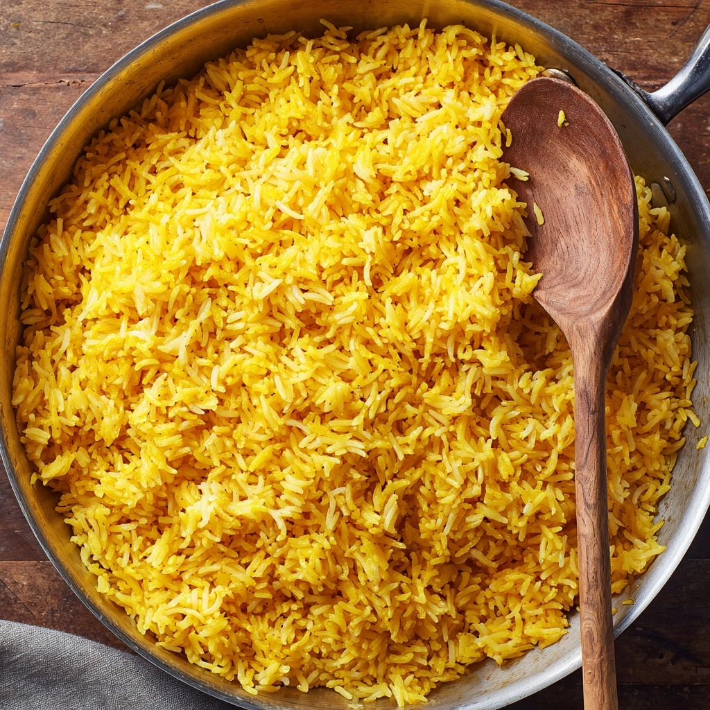 Garlic Turmeric Rice Recipe - Recipe Image
