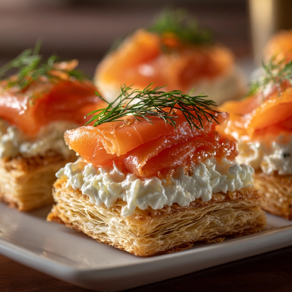 Hot Smoked Salmon and Dill Vol-au-Vents Recipe