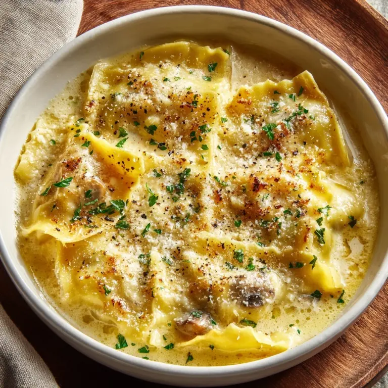 Creamy Alfredo Lasagna Soup Recipe