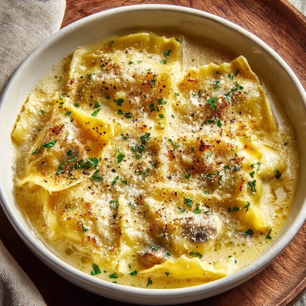 Creamy Alfredo Lasagna Soup Recipe - Recipe Image