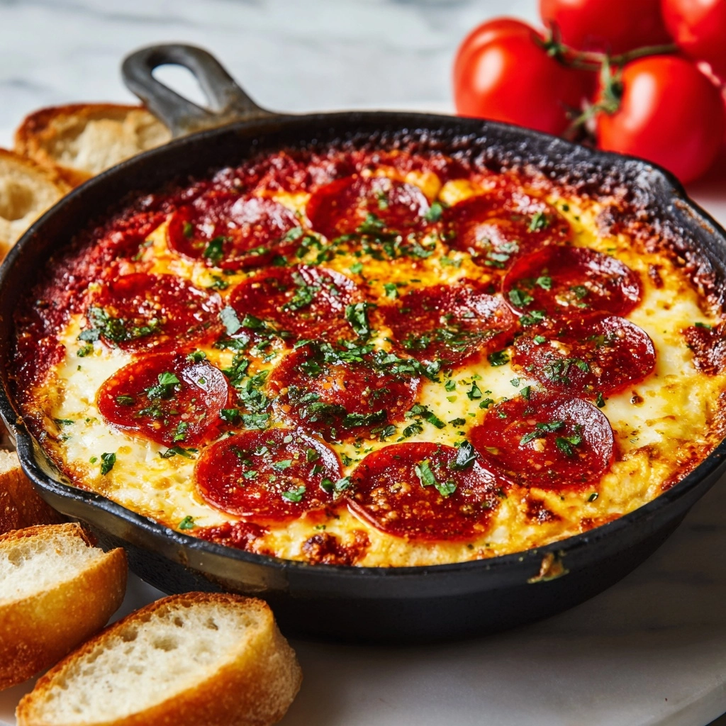 Irresistible Baked Pizza Dip for Any Party Recipe - Recipe Image