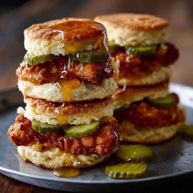 Hot Honey Chicken Biscuits Recipe
