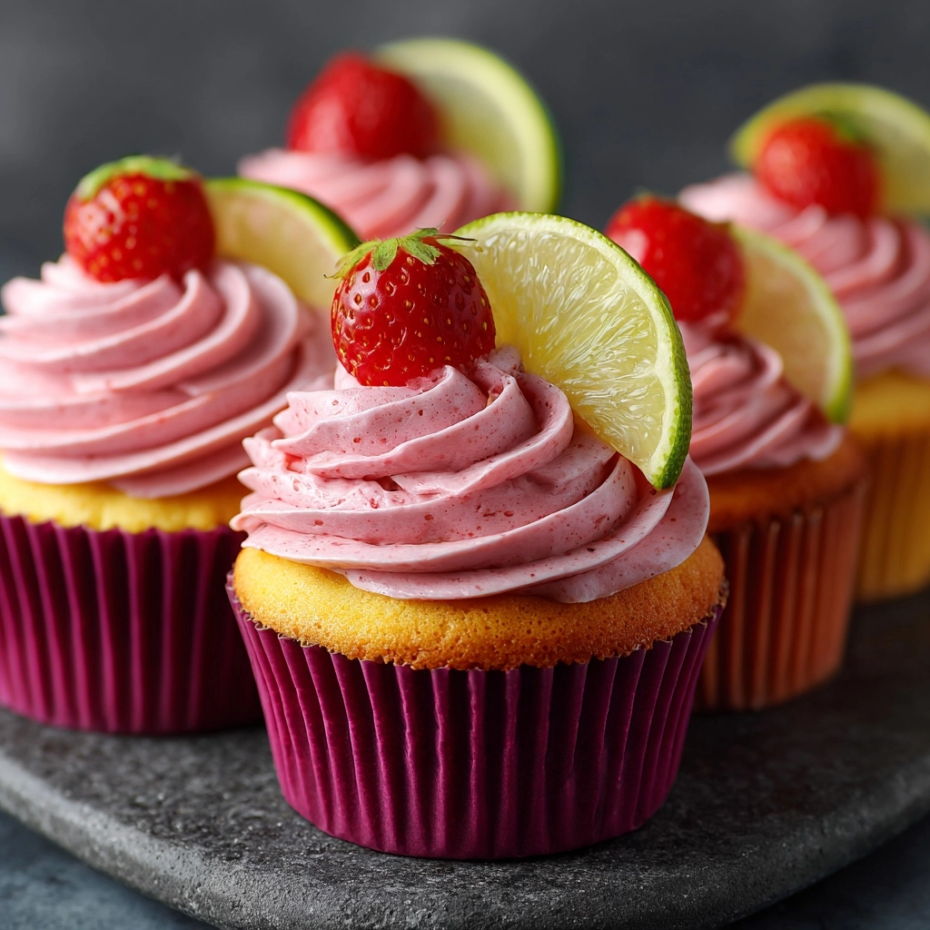 Irresistible Strawberry Mango Margarita Cupcakes Recipe - Recipe Image