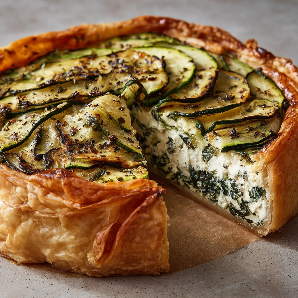 Zucchini and Spinach Pie Recipe - Recipe Image