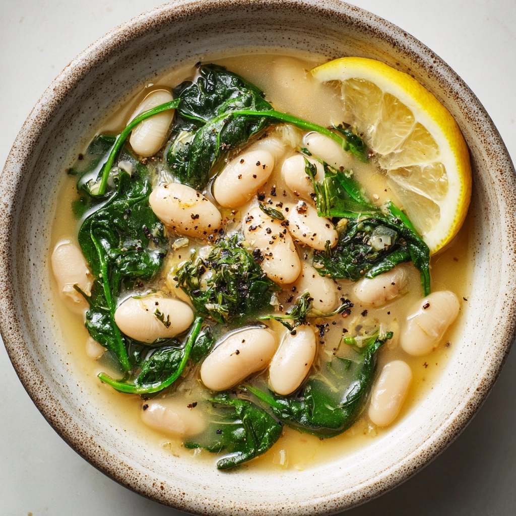 Creamy Lemon Garlic Butter Beans Recipe - Recipe Image