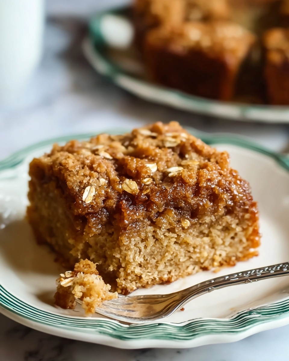 Healthy Breakfast Oatmeal Apple Cake Recipe - Recipe Image