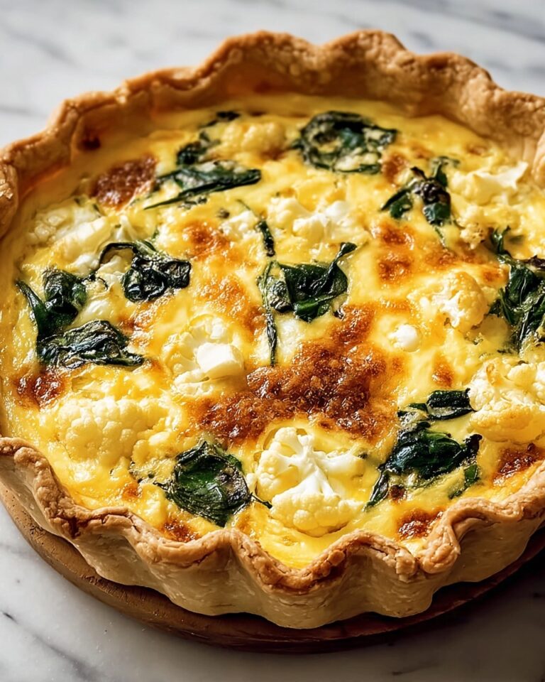 Perfect Cauliflower & Spinach Quiche Recipe