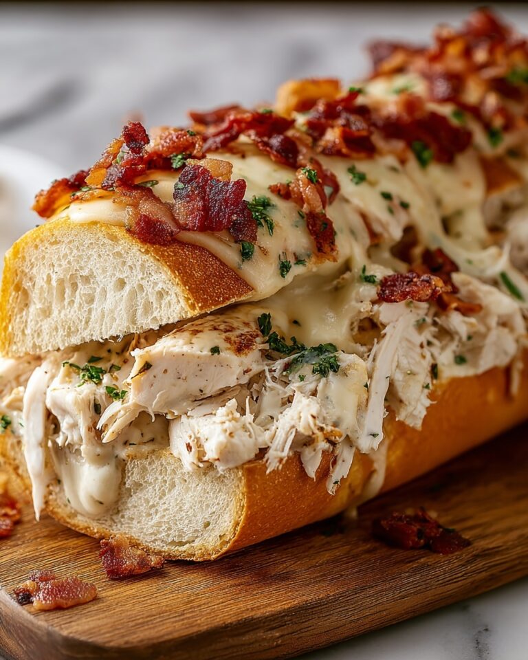 Chicken Bacon Ranch Stuffed Bread Recipe