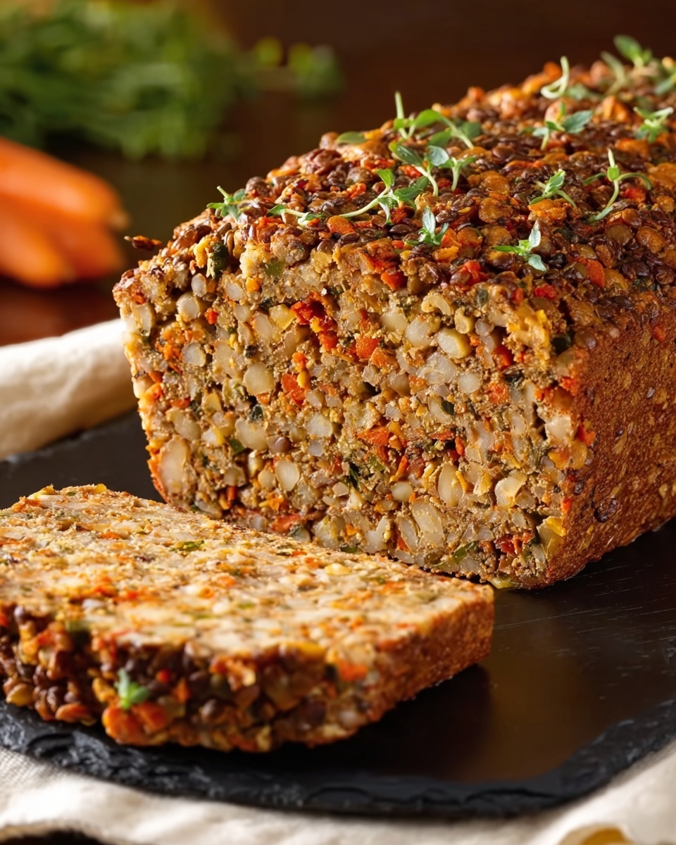 Easy Vegan Lentil Loaf Recipe - Recipe Image