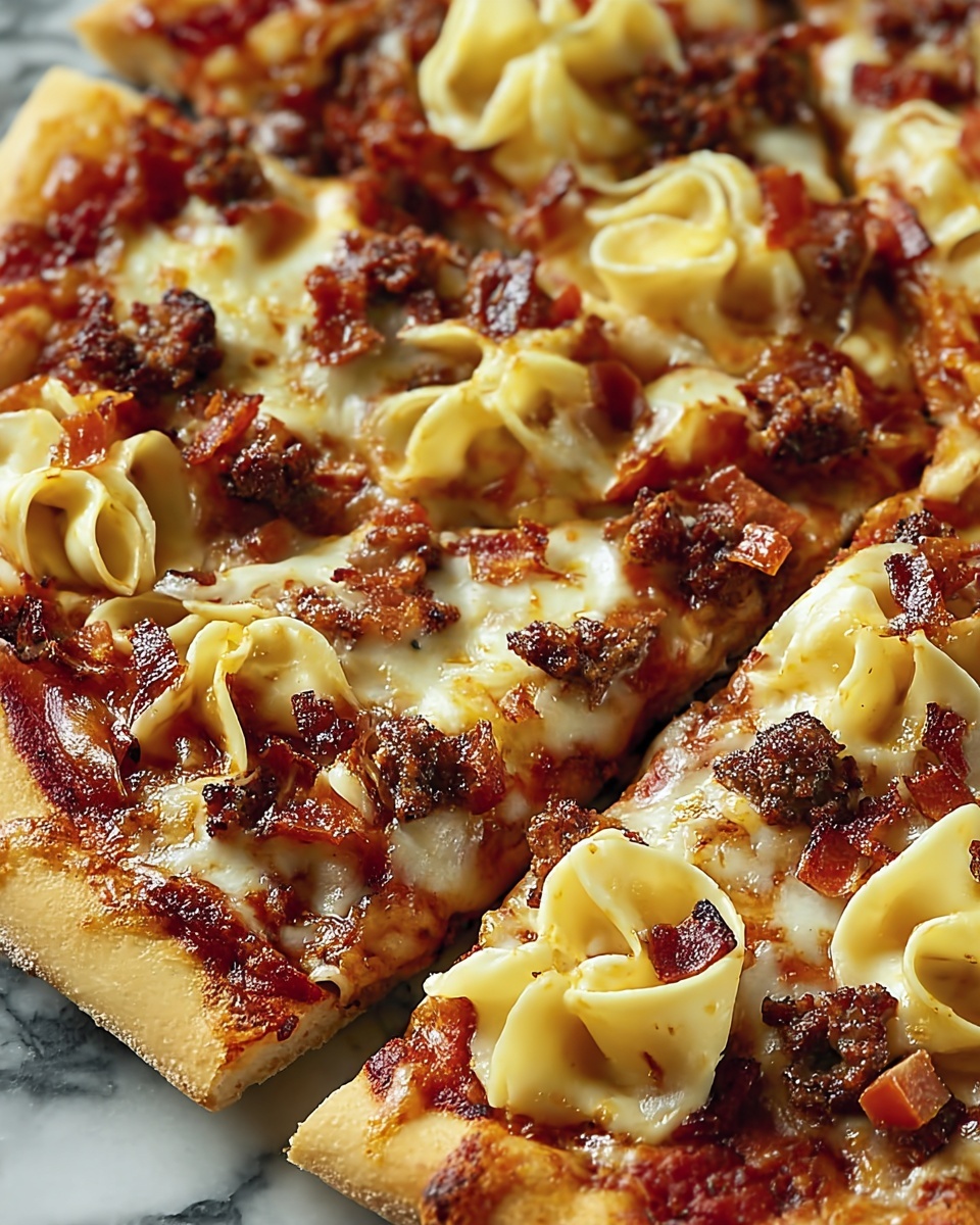 Meat Lovers Pizza Tortellini Recipe - Recipe Image