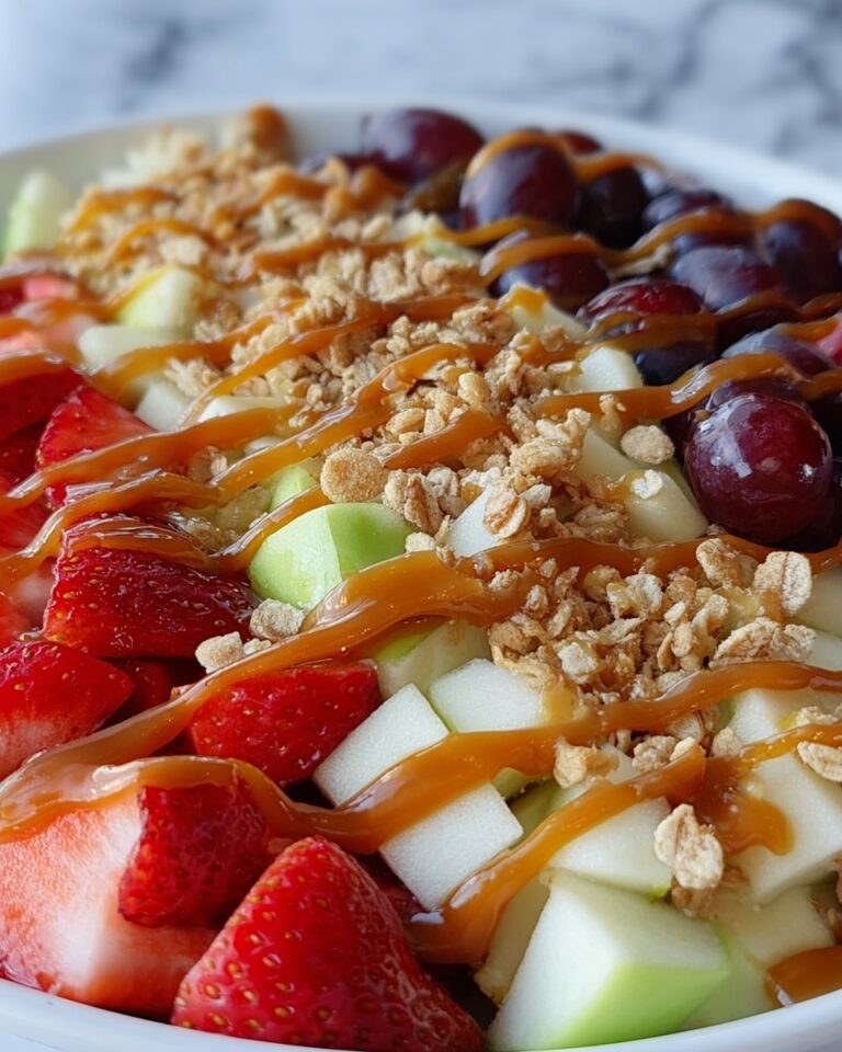 Caramel Crunch Cheesecake Fruit Salad Recipe