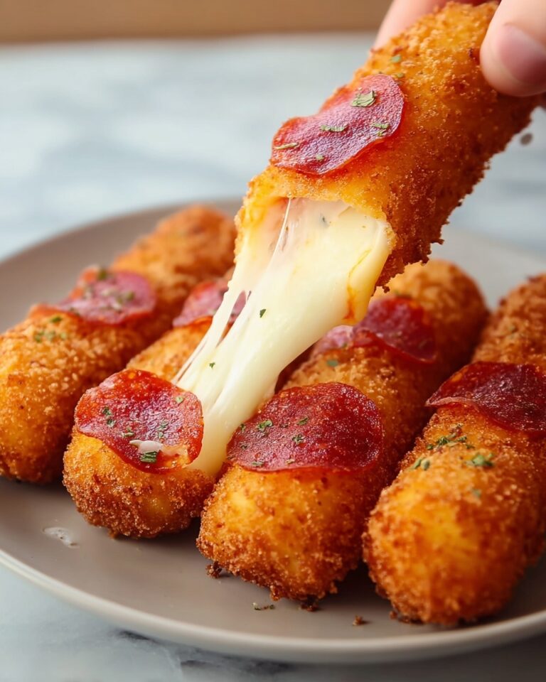 Pepperoni Pizza Mozzarella Sticks Recipe