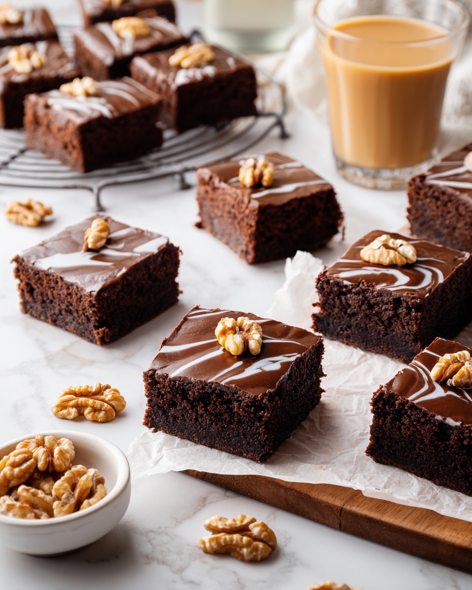 Chocolate Fudge Brownies with Walnuts Recipe - Recipe Image