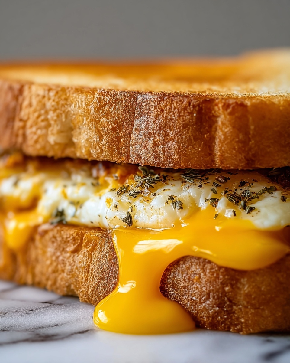 Breakfast Grilled Cheese with Eggs Recipe - Recipe Image