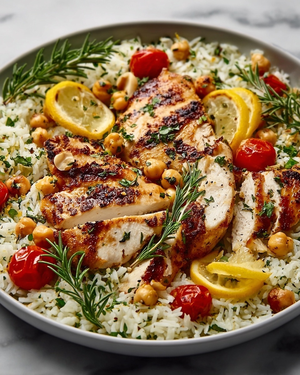 Greek Chicken and Lemon Rice Recipe - Recipe Image