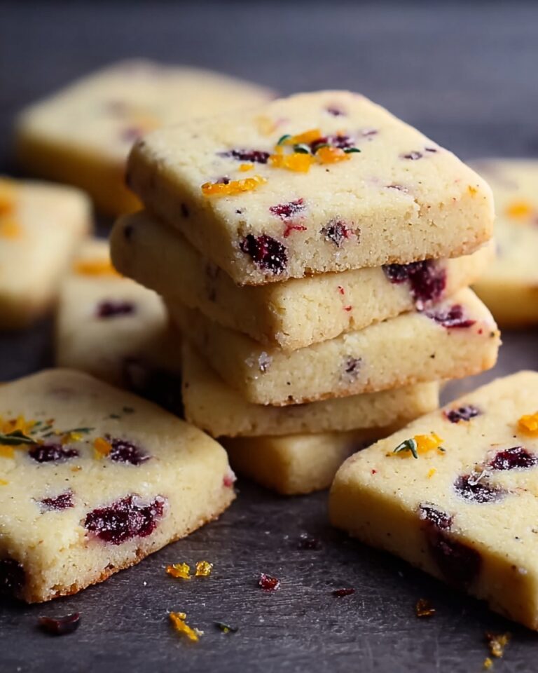 Orange Cranberry Shortbread Cookies Recipe