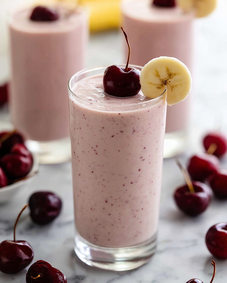 Cherry Banana Smoothie Recipe - Recipe Image