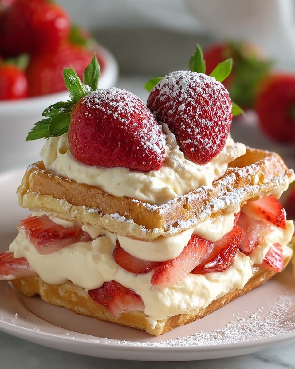 Strawberry Cream Cheese Stuffed French Toast Bake Recipe - Recipe Image