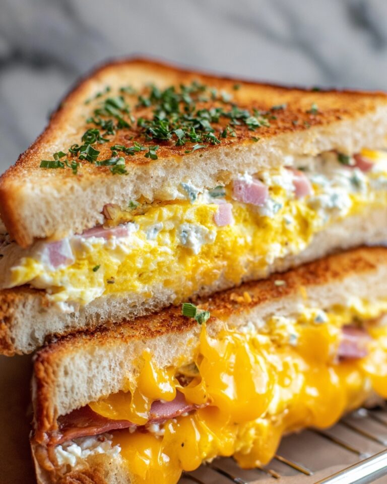 Spicy Cheddar & Cream Cheese Egg Sandwich Recipe