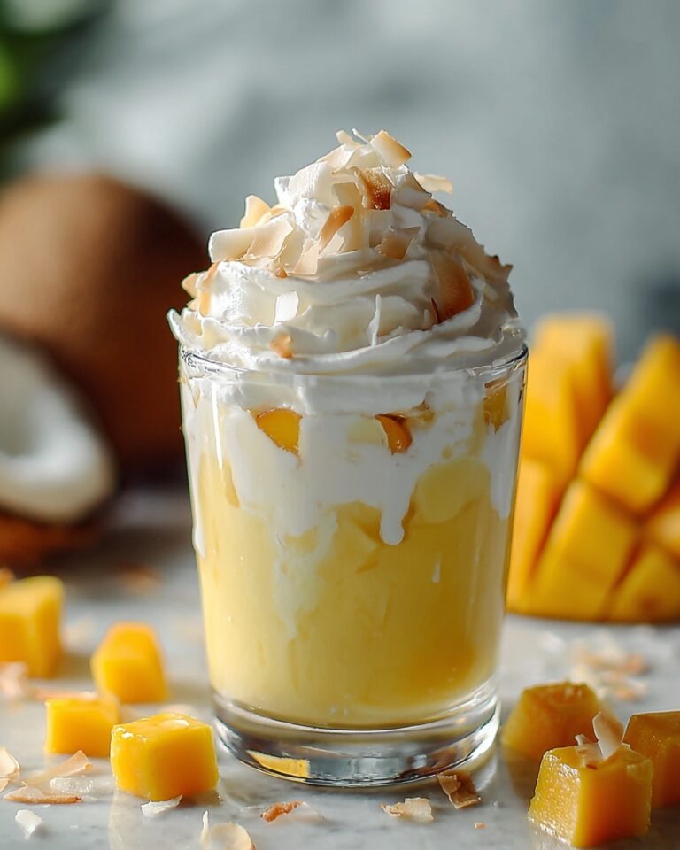 Mango Coconut Float Milkshake Recipe