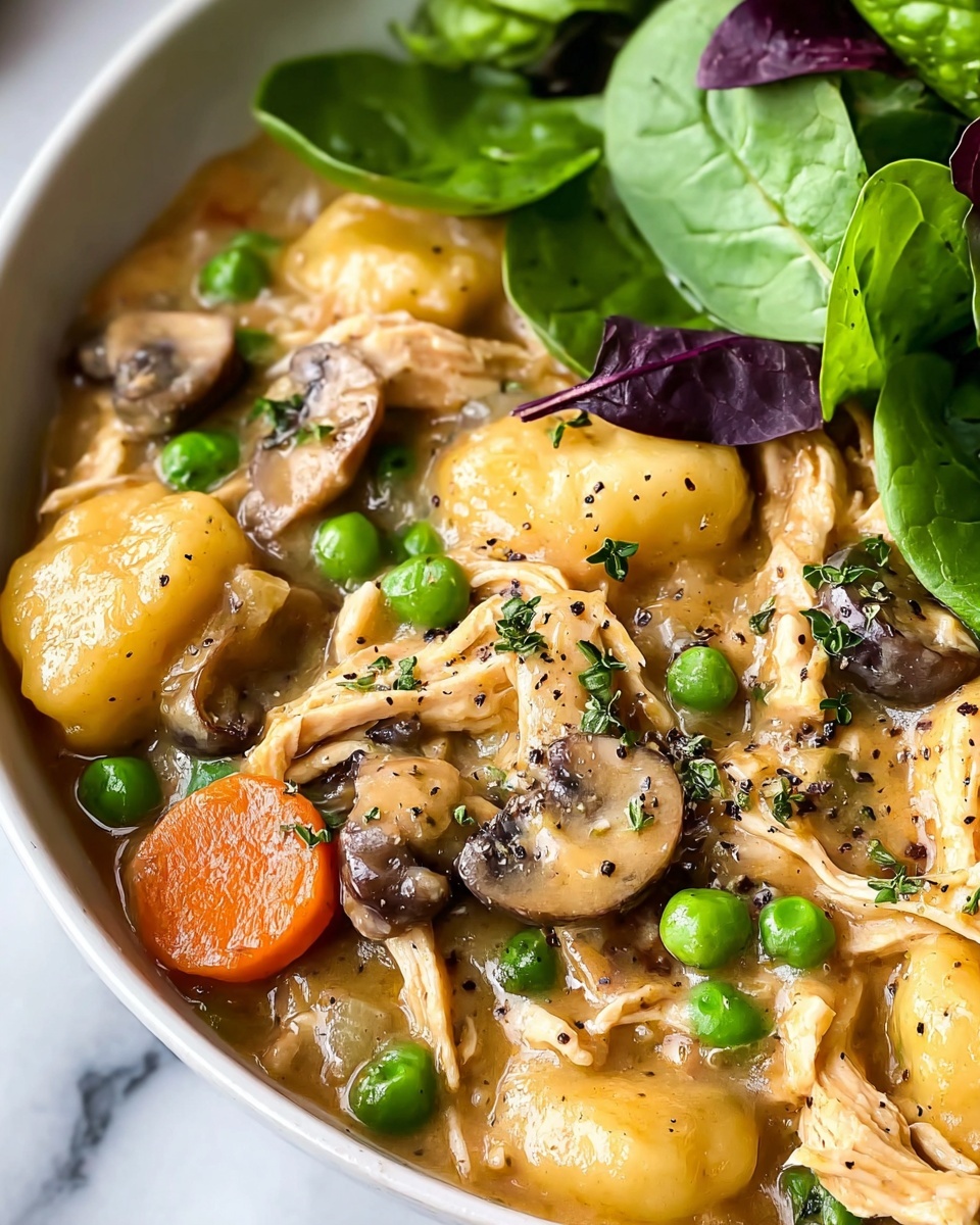 Creamy Chicken and Gnocchi Pot Pie Recipe - Recipe Image