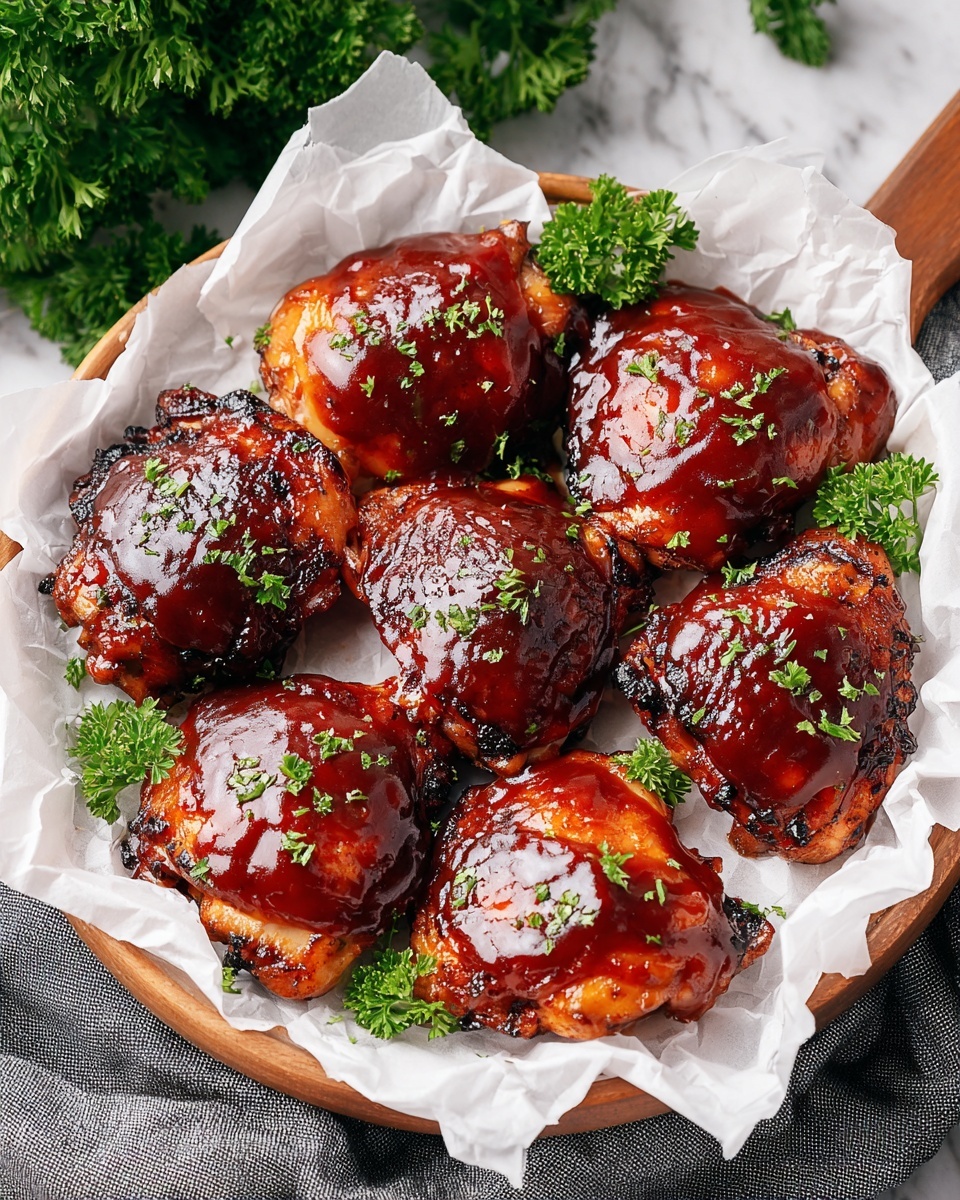 Slow Cooker BBQ Chicken Thighs Recipe - Recipe Image