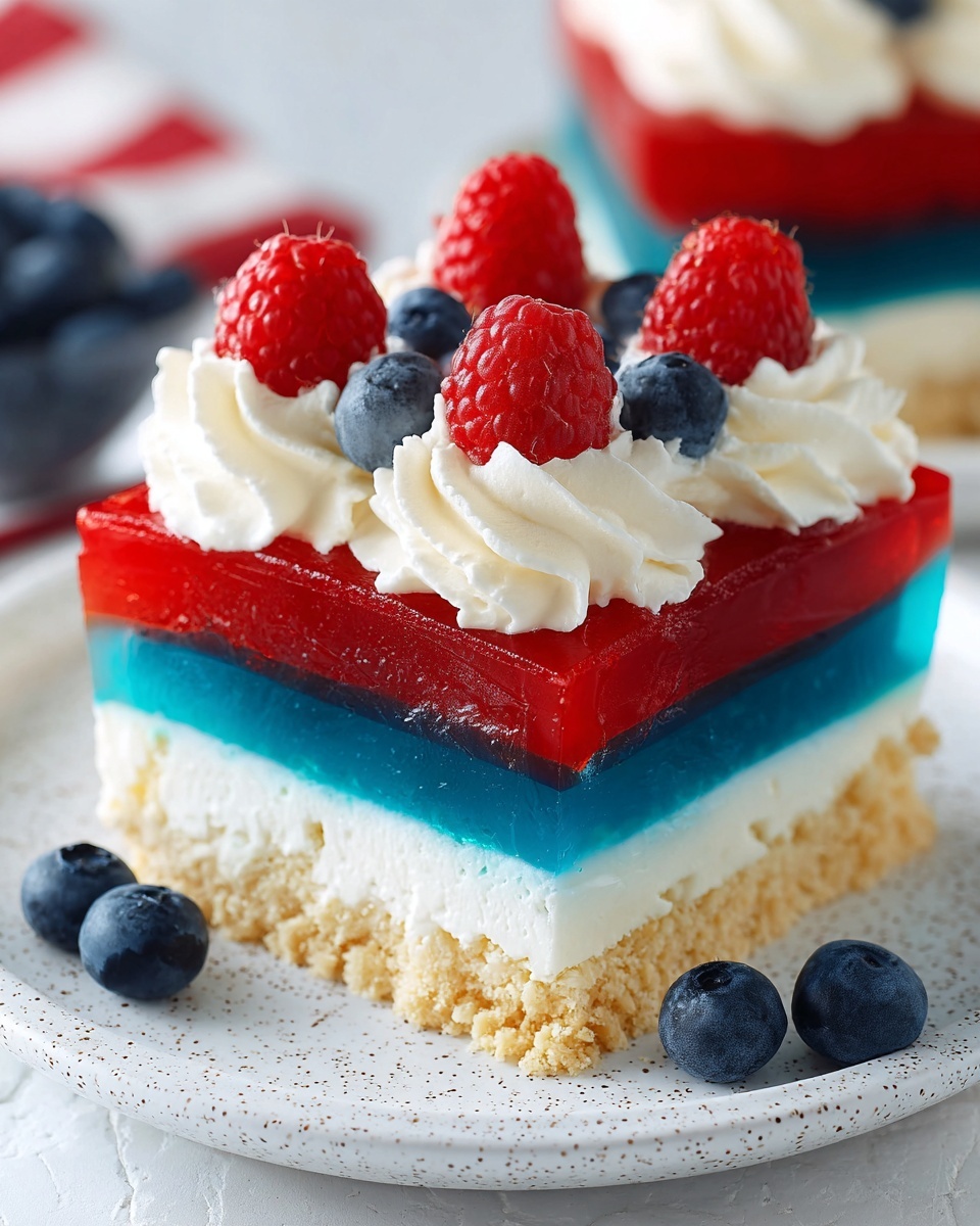 Red, White, and Blue Mini Cheesecakes Recipe - Recipe Image