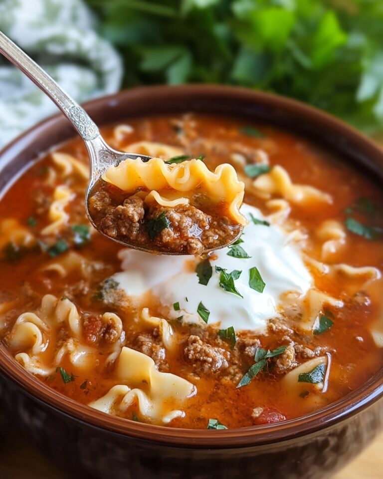 Slow Cooker Lasagna Soup Recipe