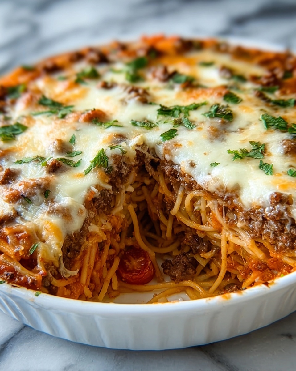 Spaghetti Pie Recipe - Recipe Image