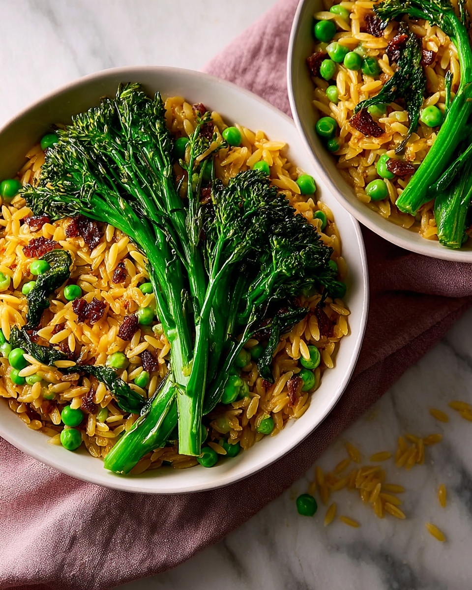 Pasta with Purple Sprouting Broccoli, Anchovies, and Preserved Lemon Recipe - Recipe Image