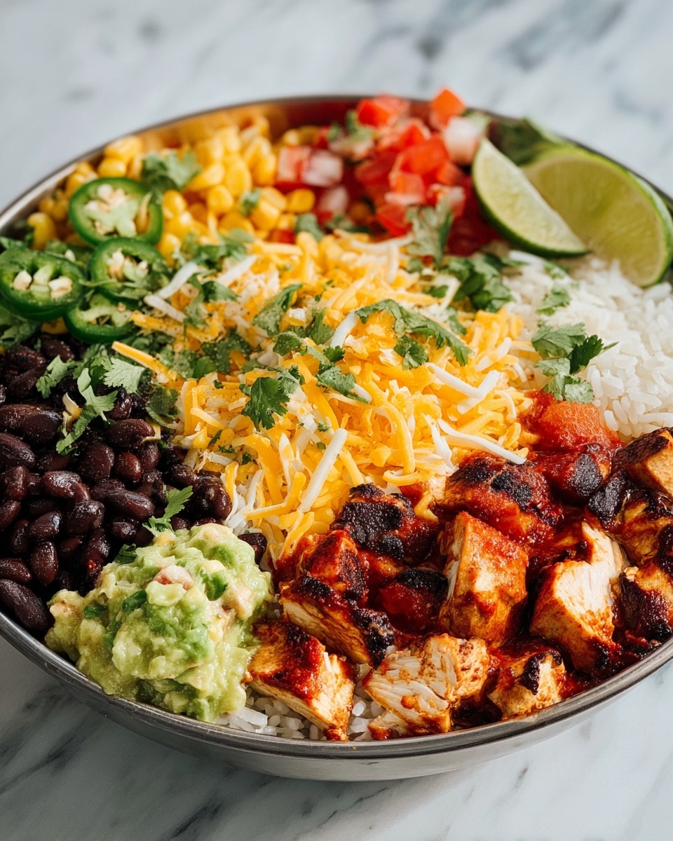 One Pan Chicken Burrito Bowl Recipe - Recipe Image