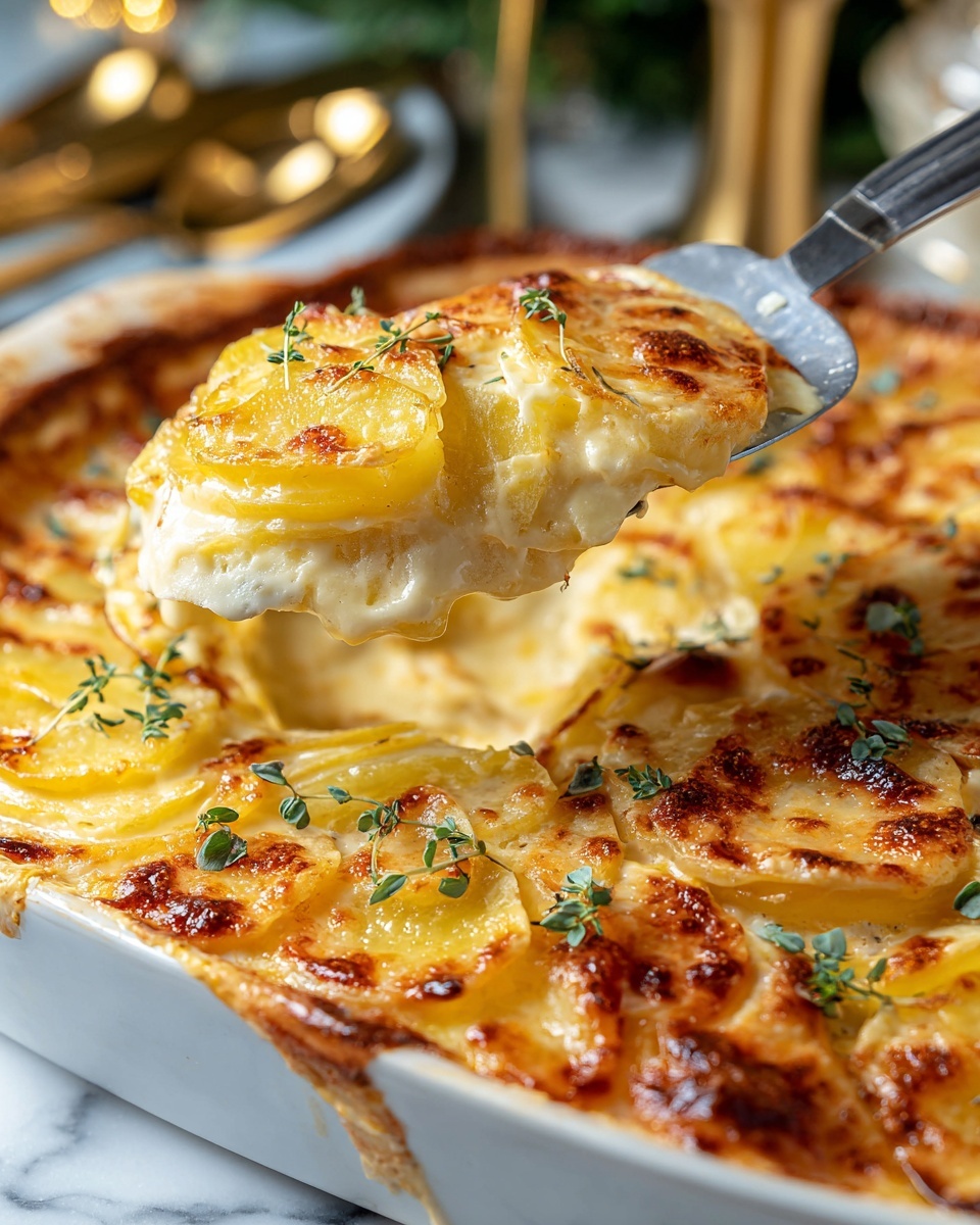 Easy Cheesy Scalloped Potatoes Recipe - Recipe Image