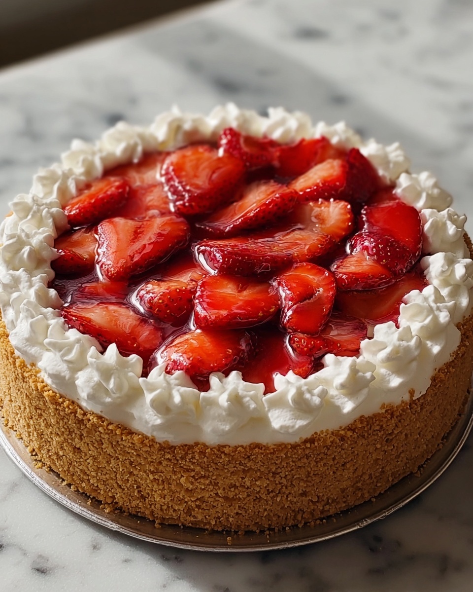 Strawberry Crunch Cheesecake Recipe - Recipe Image